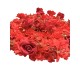 Coroana din flori artificiale, culoare rosu, 60 cm, B.S.P. / SL1905
