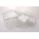 Set 3 suporti pentru candy-bar, culoare argintiu, dimensiuni diferite, B.S.P. / SL1911