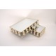 Set 2 tavi cu sticla pentru candy-bar, culoare auriu, B.S.P. / SL1914