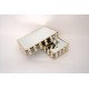 Set 2 tavi cu sticla pentru candy-bar, culoare auriu, B.S.P. / SL1914