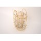 Suport auriu cu cilindru semitransparent, 26x21x13 cm, B.S.P. / SL1915