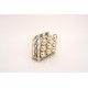 Suport servetele, culoare auriu, 12.5x9.5x4 cm, B.S.P. / SL1928