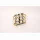Suport servetele, culoare auriu, 12.5x9.5x4 cm, B.S.P. / SL1928