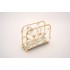 Suport servetele, culoare auriu, 12.5x9.5x4 cm, B.S.P. / SL1929