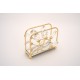Suport servetele, culoare auriu, 12.5x9.5x4 cm, B.S.P. / SL1929