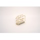 Suport servetele, culoare auriu, 12.5x9.5x4 cm, B.S.P. / SL1929