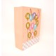 Set 12 pungi cadou, culoare somon, 52x40x10 cm, B.S.P. / SL215-1
