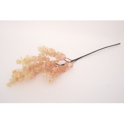 Fir eucalipt siliconat, culoare roz, H 77 cm, B.S.P. / SL743-2