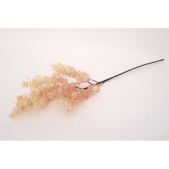 Fir eucalipt siliconat, culoare roz, H 77 cm, B.S.P. / SL743-2