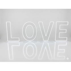 Litere transparente, "LOVE",lumina rece, H 60 cm, B.S.P. / SL801