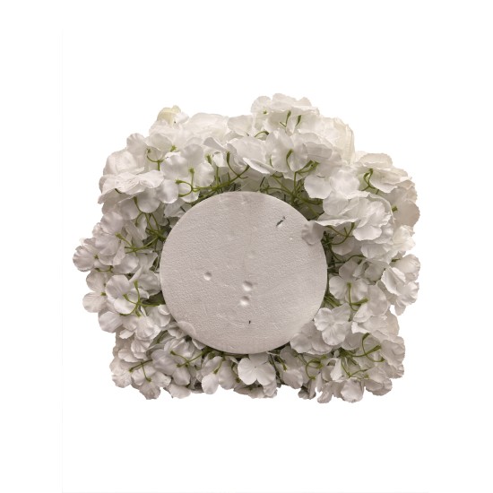  Aranjament din flori artificiale, culoare alb, 50 cm, B.S.P. / SL811