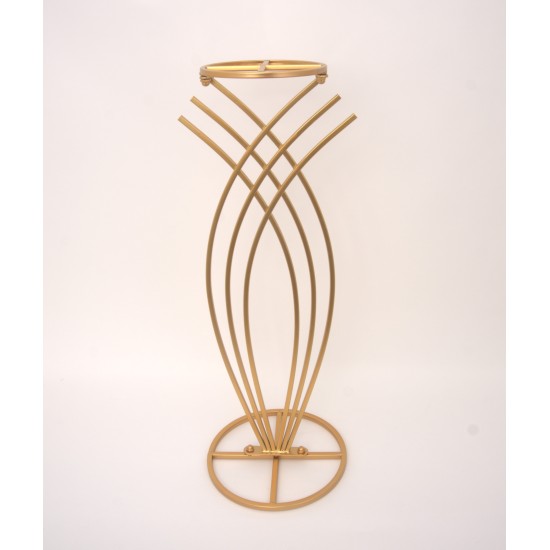 Suport pentru aranjamnete florale, culoare auriu, H 70 cm, B.S.P. / SL897