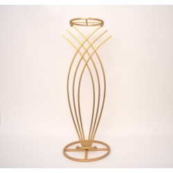 Suport pentru aranjamnete florale, culoare auriu, H 70 cm, B.S.P. / SL897