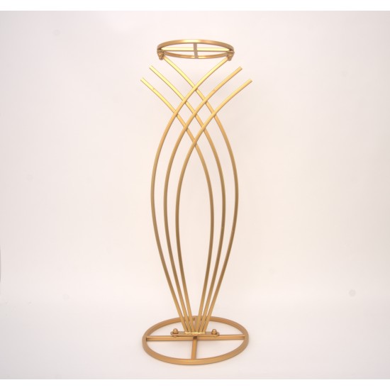 Suport pentru aranjamnete florale, culoare auriu, H 70 cm, B.S.P. / SL897