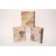 Set 3 cutii carte, imprimeu floral, 17X14X4 cm, B.S.P. / SL941