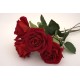 Fir trandafir artificial, culoare rosu, H 50 cm, B.S.P. / SL980