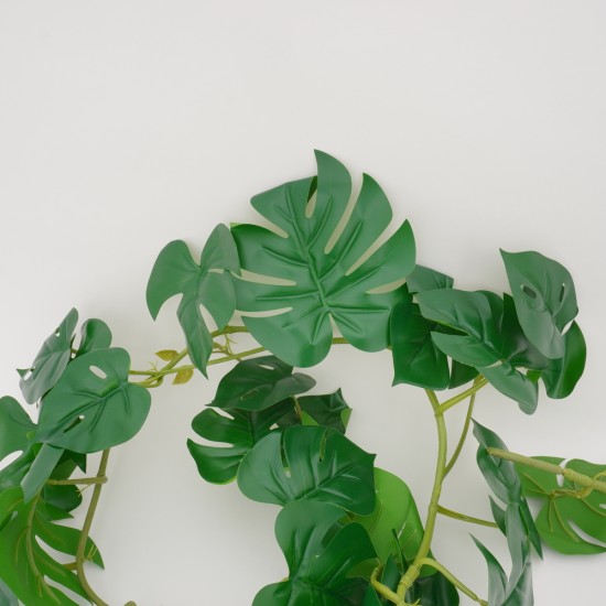 Ghirlanda frunze, culoare verde, L 180 cm, B.S.P. / SL982