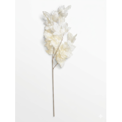  Fir frunza, culoare alb, H 50 cm, B.S.P. / SL1304