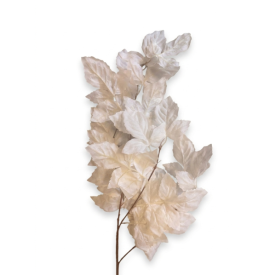  Fir frunza, culoare alb, H 50 cm, B.S.P. / SL1304