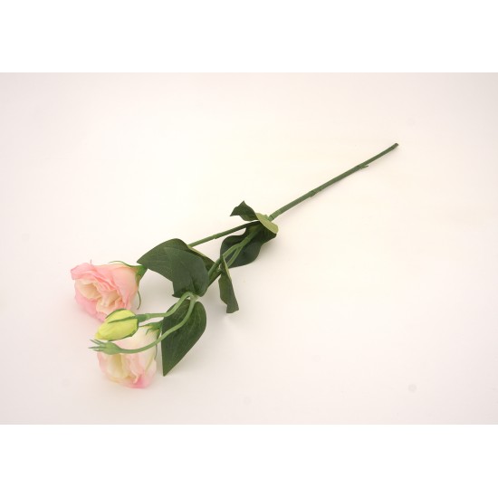 Fir Lisianthus artificial, culoare roz, H 65 cm, B.S.P. / AN 036-3
