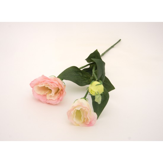 Fir Lisianthus artificial, culoare roz, H 65 cm, B.S.P. / AN 036-3