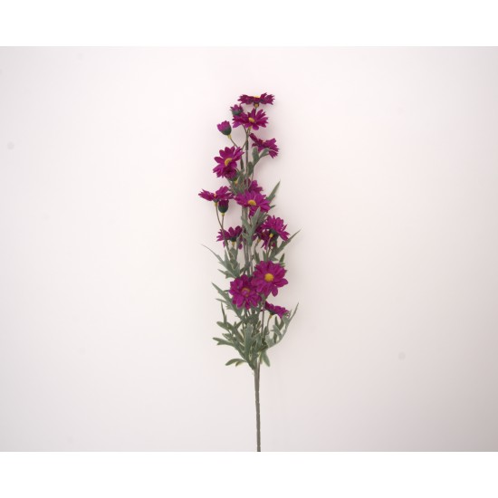 Fir floare artificial, culoare mov, H 90 cm, B.S.P. / AN099-3