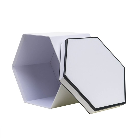 Set 3 cutii cu forme diferite, alb / CD 3322_Alb