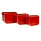 Set 3 cutii cu forma dreptunghiulara / CD 4391_Rosu