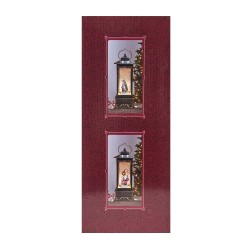 Decoratiune Craciun in forma de felinar, luminos, muzical, alimentare USB/ baterii / CD 4155_A