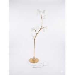 Lampadar, culoare auriu, H 130 cm, B.S.P. / SL1648