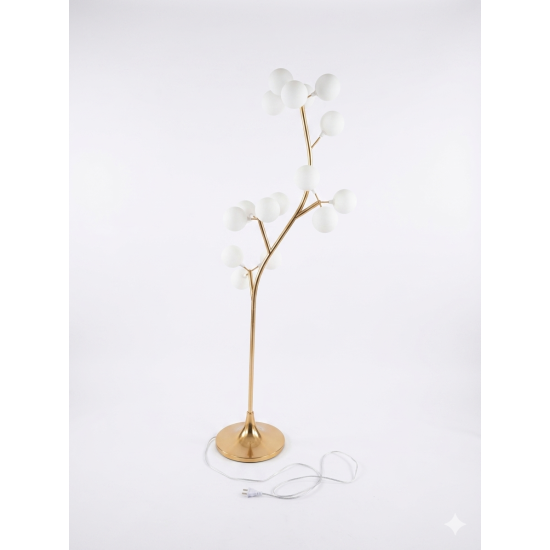 Lampadar, culoare auriu, H 130 cm, B.S.P. / SL1648