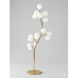 Lampadar, culoare auriu, H 130 cm, B.S.P. / SL1648