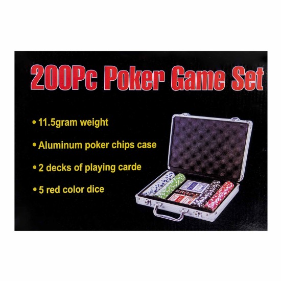 Joc de poker in servieta, 200 jetoate, B.S.P. / SL717