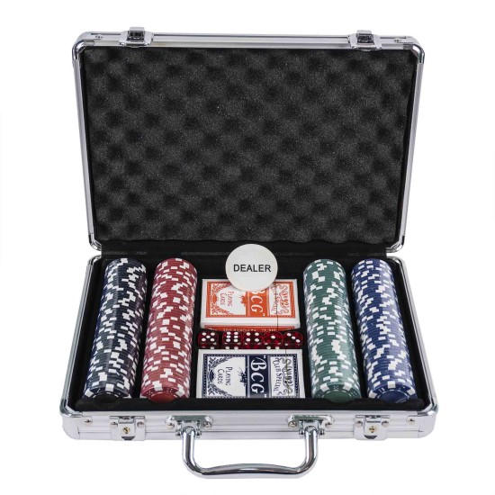 Joc de poker in servieta, 200 jetoate, B.S.P. / SL717