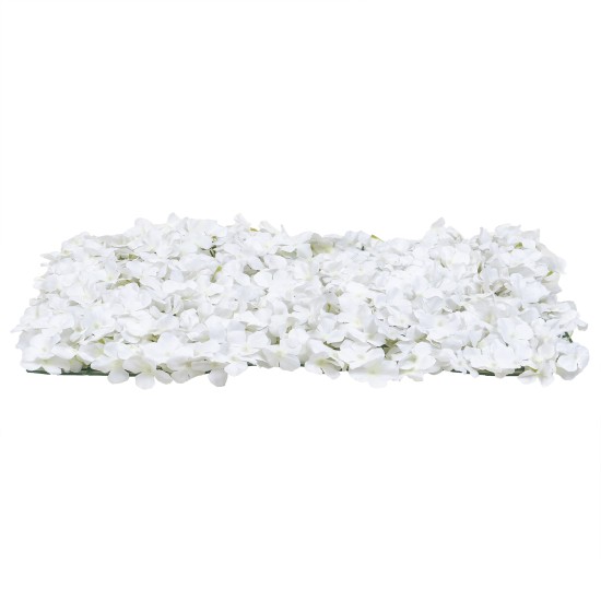 Covor flori artificiale, model hortensie, culoare alb, 40x60 cm, B.S.P. / SL015_1