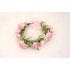 Coronita flori artificiale, culoare roz, B.S.P. / SL1031-2
