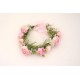 Coronita flori artificiale, culoare roz, B.S.P. / SL1031-2