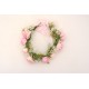 Coronita flori artificiale, culoare roz, B.S.P. / SL1031-2