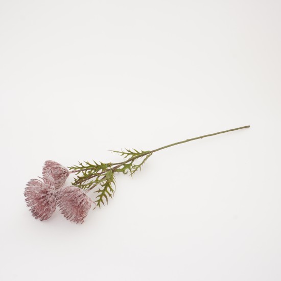 Fir bulgaras, culoare roz inchis, H 66 cm, B.S.P. / SL747-6