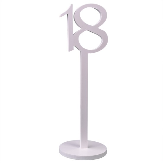 Set numere masa, 1-20, culoare alb, H 33 cm, B.S.P. / SL126