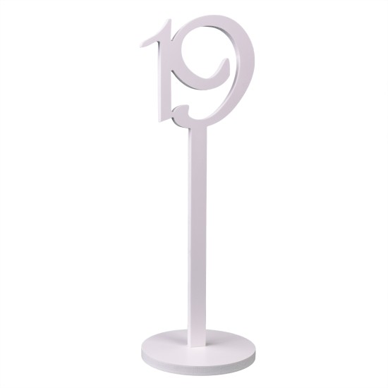 Set numere masa, 1-20, culoare alb, H 33 cm, B.S.P. / SL126