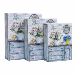 Set 3 cutii cu forma de carte si model / CD1008_6