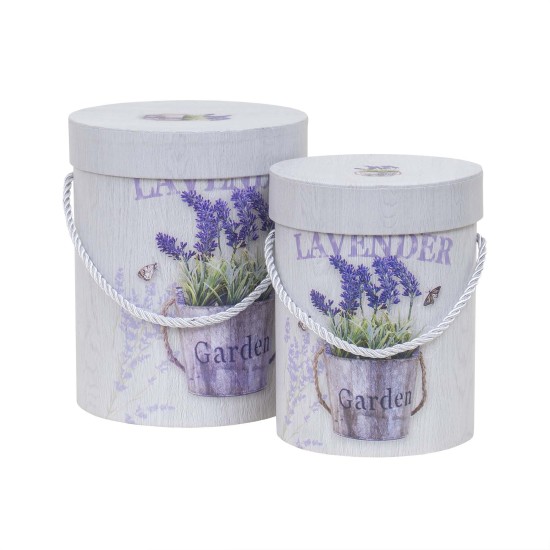 Set 2 cutii cu forma cilindrica si model / CD4424_3