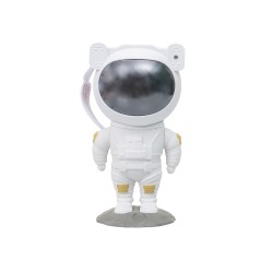 Decoratiune luminoasa, in forma de astronaut, culoare alb, joc de lumini, 120x113x228 mm, B.S.P. / SL469