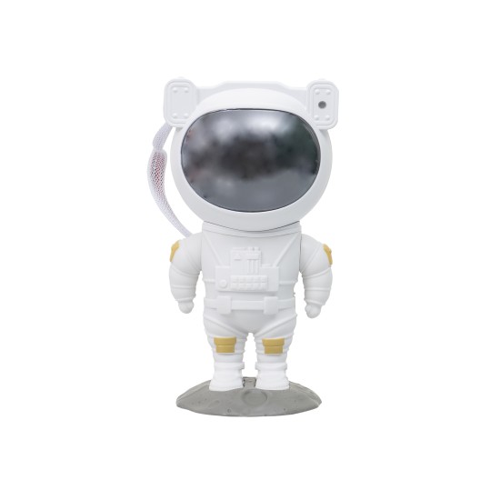 Decoratiune luminoasa, in forma de astronaut, culoare alb, joc de lumini, 120x113x228 mm, B.S.P. / SL469