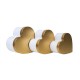 Set 3 cutii in forma de inima/ CD3315_Alb